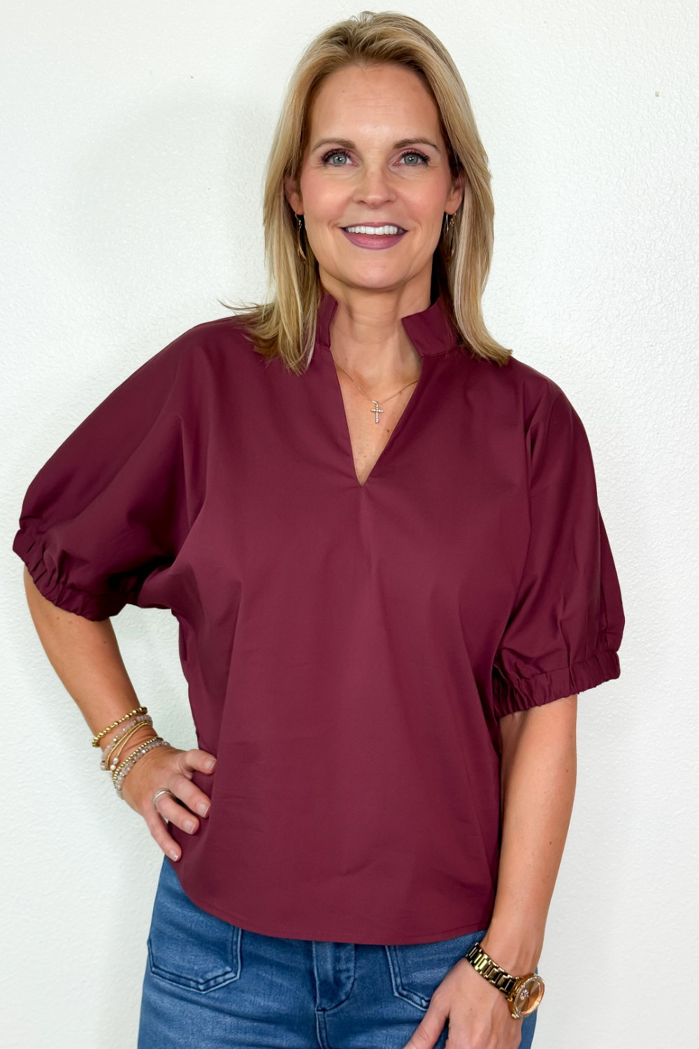 Burgundy Muse Top