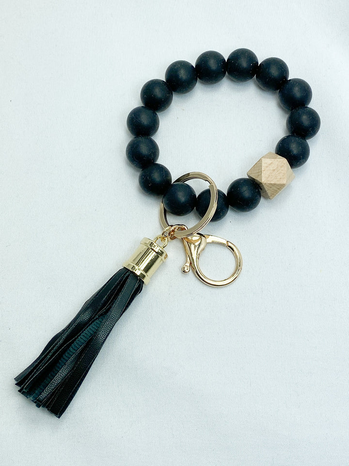 Round Keychain w/ Tassel