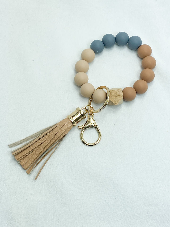 Round Keychain w/ Tassel