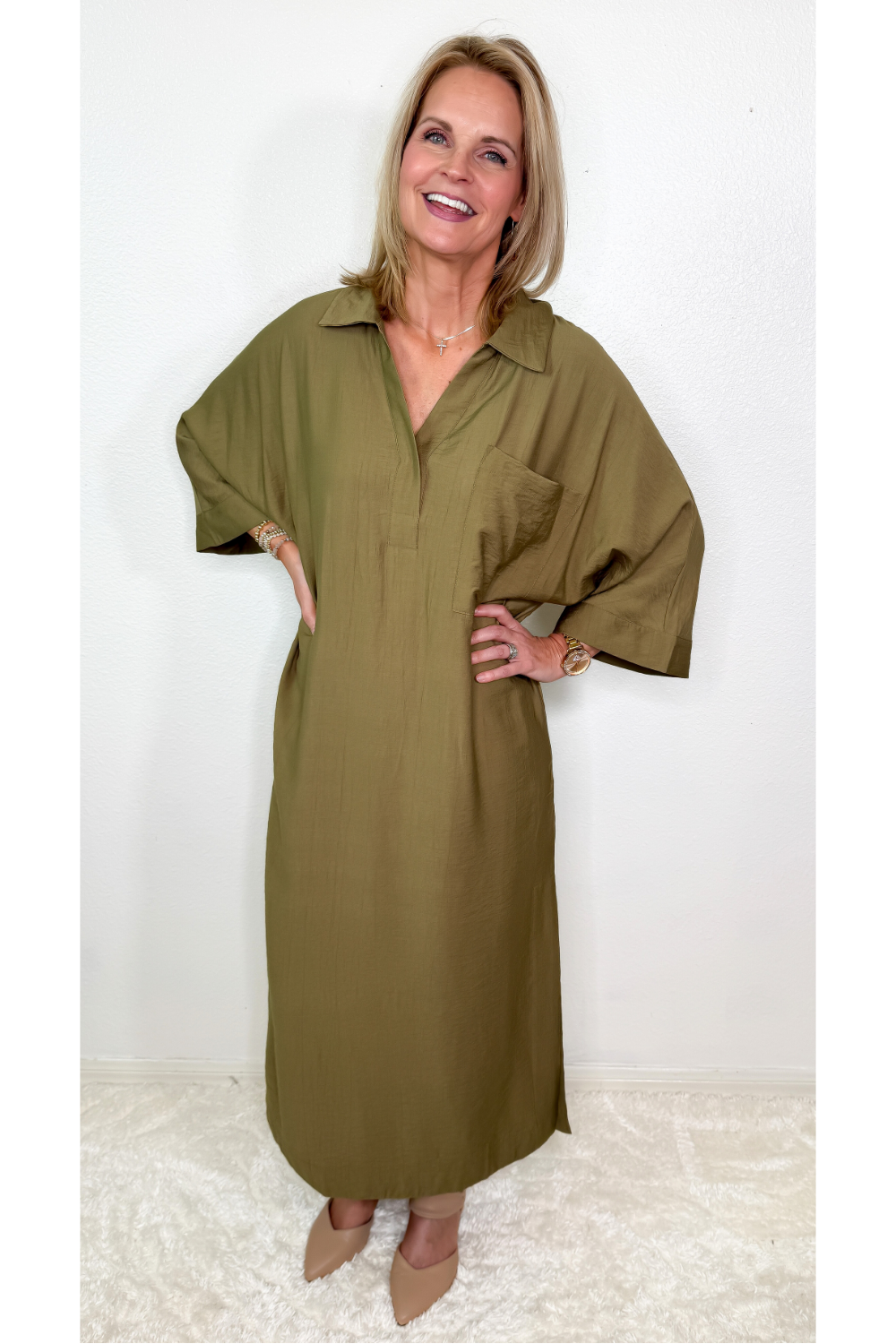 Olive Lane Midi Dress