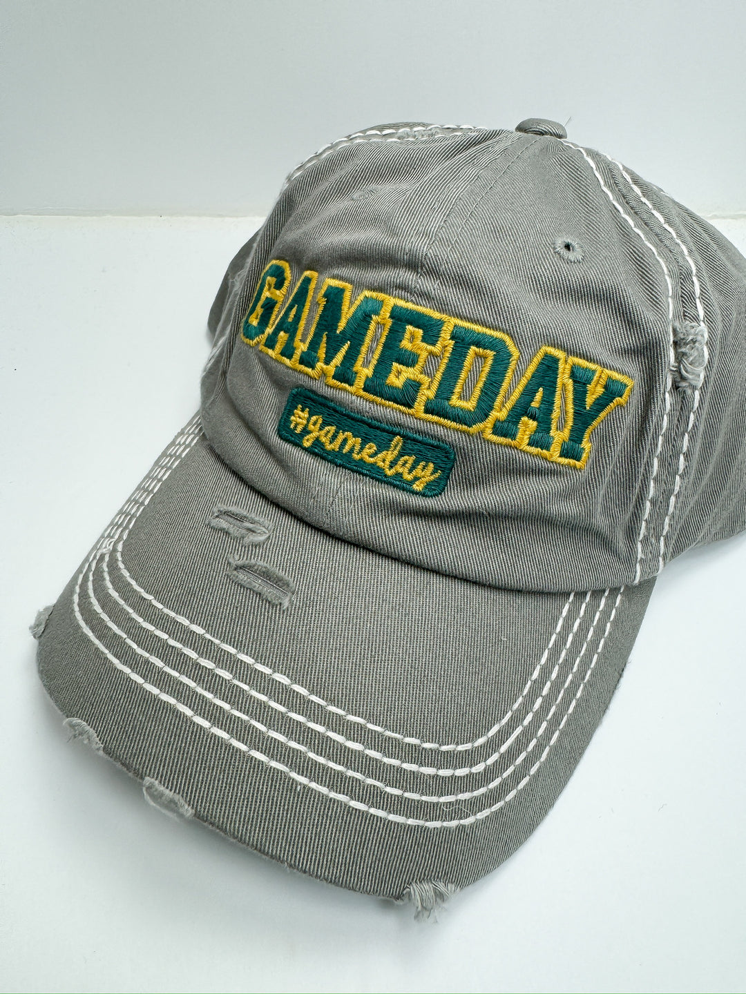 Green/Yellow/Grey Game Day Ball Cap