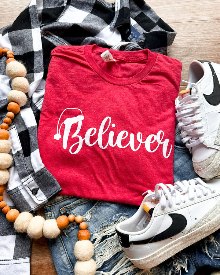 Red Believer Tee - Lucy Doo